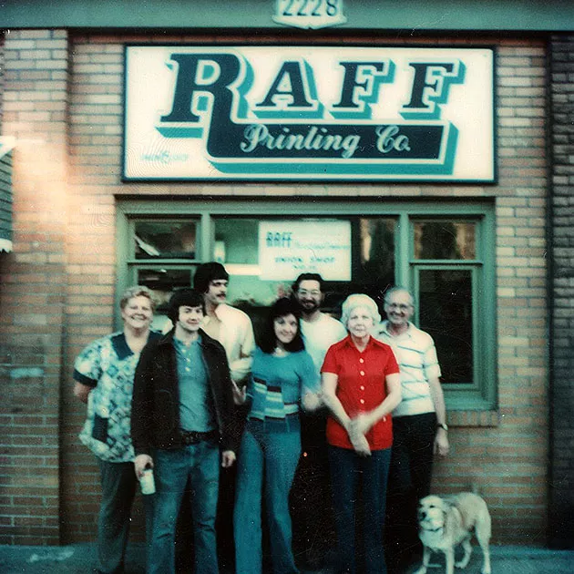 Raff Printing Old Shop on Allen Avenue